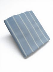 Blue Stripes Plain Weave Yarn Dyed Cotton Fabric