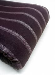 Maroon Stripes Dobby Weave Yarn Dyed Cotton Fabric
