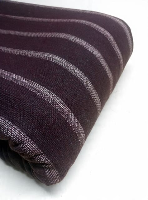 Maroon Stripes Dobby Weave Yarn Dyed Cotton Fabric
