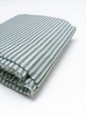 Olive Stripes Plain Weave Double Cloth Yarn Dyed Cotton Fabric