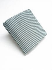Olive Stripes Plain Weave Double Cloth Yarn Dyed Cotton Fabric