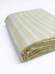 Yellow Stripes Twill Weave Yarn Dyed Cotton Fabric