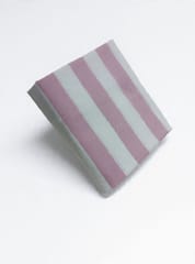 Pink Stripes Plain Weave Yarn Dyed Cotton Fabric