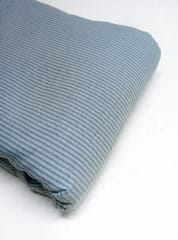 Blue Stripes Double Cloth Plain Weave Yarn Dyed Cotton Fabric