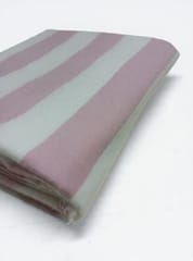 Pink Stripes Plain Weave Yarn Dyed Cotton Fabric
