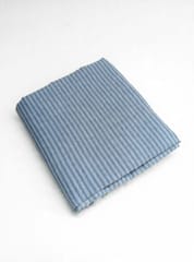 Blue Stripes Double Cloth Plain Weave Yarn Dyed Cotton Fabric