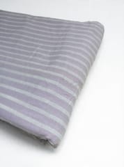 Purple Stripes Twill Weave Yarn Dyed Cotton Fabric