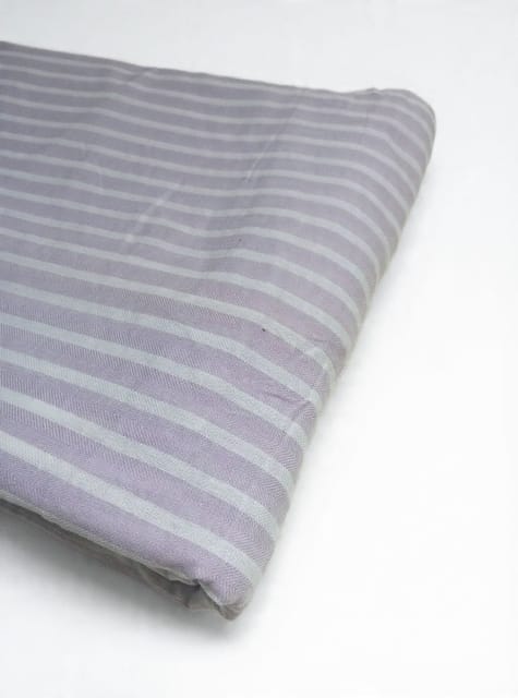Purple Stripes Twill Weave Yarn Dyed Cotton Fabric