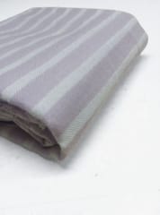 Purple Stripes Twill Weave Yarn Dyed Cotton Fabric