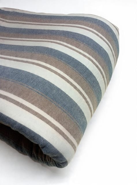 Multicolor Stripes Twill Weave Yarn Dyed Cotton Fabric
