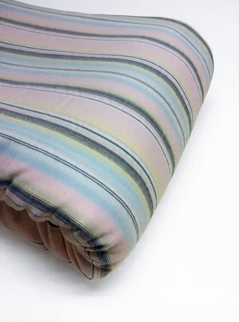 Multicolor Stripes Twill Weave Yarn Dyed Cotton Fabric