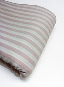 Pink Stripes Plain Weave Yarn Dyed Cotton Fabric