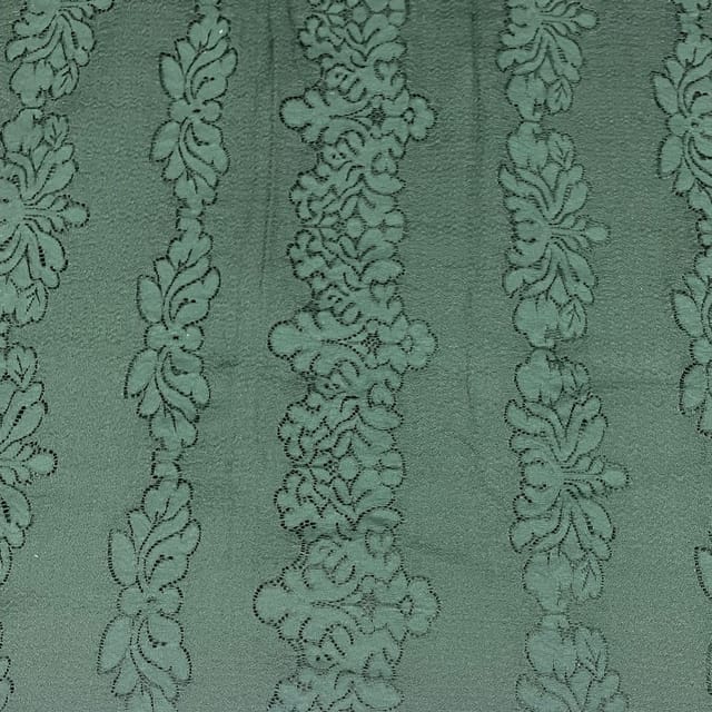 Bottle Green Colour Imported Fabric