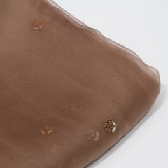 Mouse Color Pure Organza Embroidered Fabric