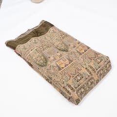 Green Color Crepe Print with Embroidered Fabric