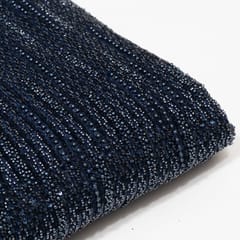 Blue Color Imported Net Embroidered Fabric