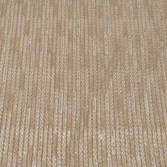 Gold Color Imported Net Embroidered Fabric