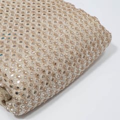 Dyeable Tissue Crepe Embroidered Fabric