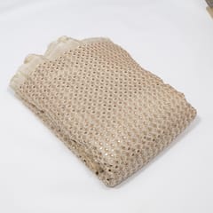 Dyeable Tissue Crepe Embroidered Fabric