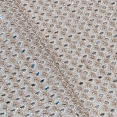 Dyeable Tissue Crepe Embroidered Fabric