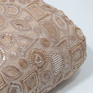 Dyeable Net Cutwork Embroidered Fabric
