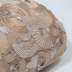 Dyeable Net Cutwork Embroidered Fabric
