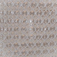 Dyeable Net Cutwork Embroidered Fabric
