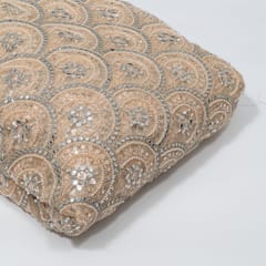 Dyeable Net Cutwork Embroidered Fabric