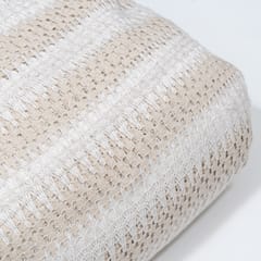 Off White Color Cotton Crochet Fabric