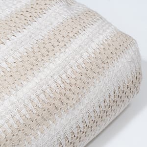 Off White Color Cotton Crochet Fabric