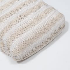 Off White Color Cotton Crochet Fabric