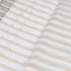 Off White Color Cotton Crochet Fabric