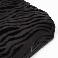 Black Color Brasso Velvet Fabric