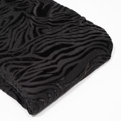 Black Color Brasso Velvet Fabric
