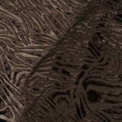 Black Color Brasso Velvet Fabric