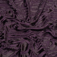 Purple Color Brasso Velvet Fabric