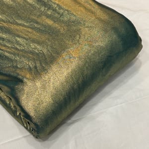 Rama Green Color FDY Jersey Lycra Foil Fabric