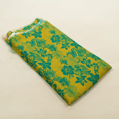 Mehendi Green Color Rayon Digital Printed Fabric