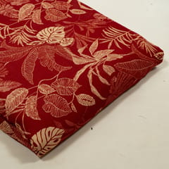 Maroon Color Rayon Digital Printed Fabric
