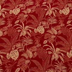 Maroon Color Rayon Digital Printed Fabric