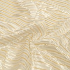 White Dyeable Tissue Stripes Fabric