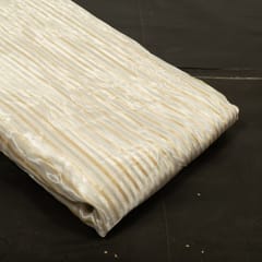 White Dyeable Tissue Stripes Fabric