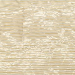 White Dyeable Tissue Stripes Fabric