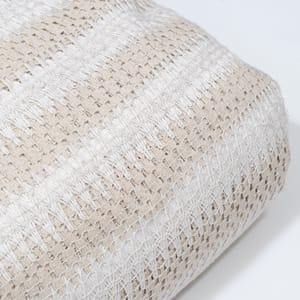 Off White Color Cotton Crochet Fabric