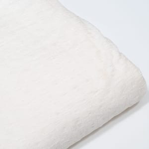 Off White Color Wrinkle Georgette Fabric