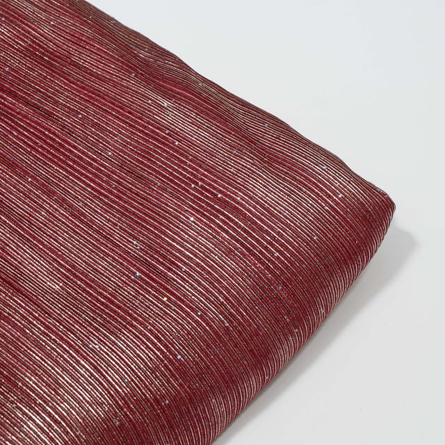Maroon Color Satin Lycra Fabric