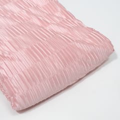 Pink Color Satin Crush Lycra Fabric