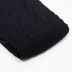 Black Color Wrinkle Fabric