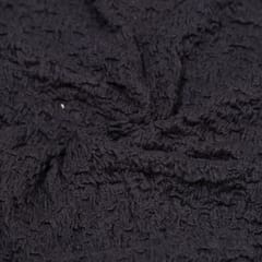 Black Color Wrinkle Fabric