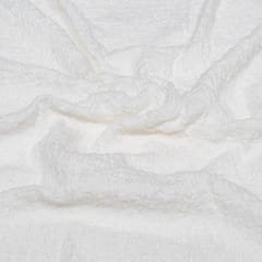 White Color Wrinkle Fabric